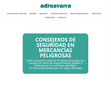 Tablet Screenshot of adrnavarra.com